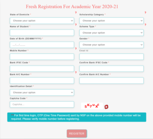 NSP Registration Form